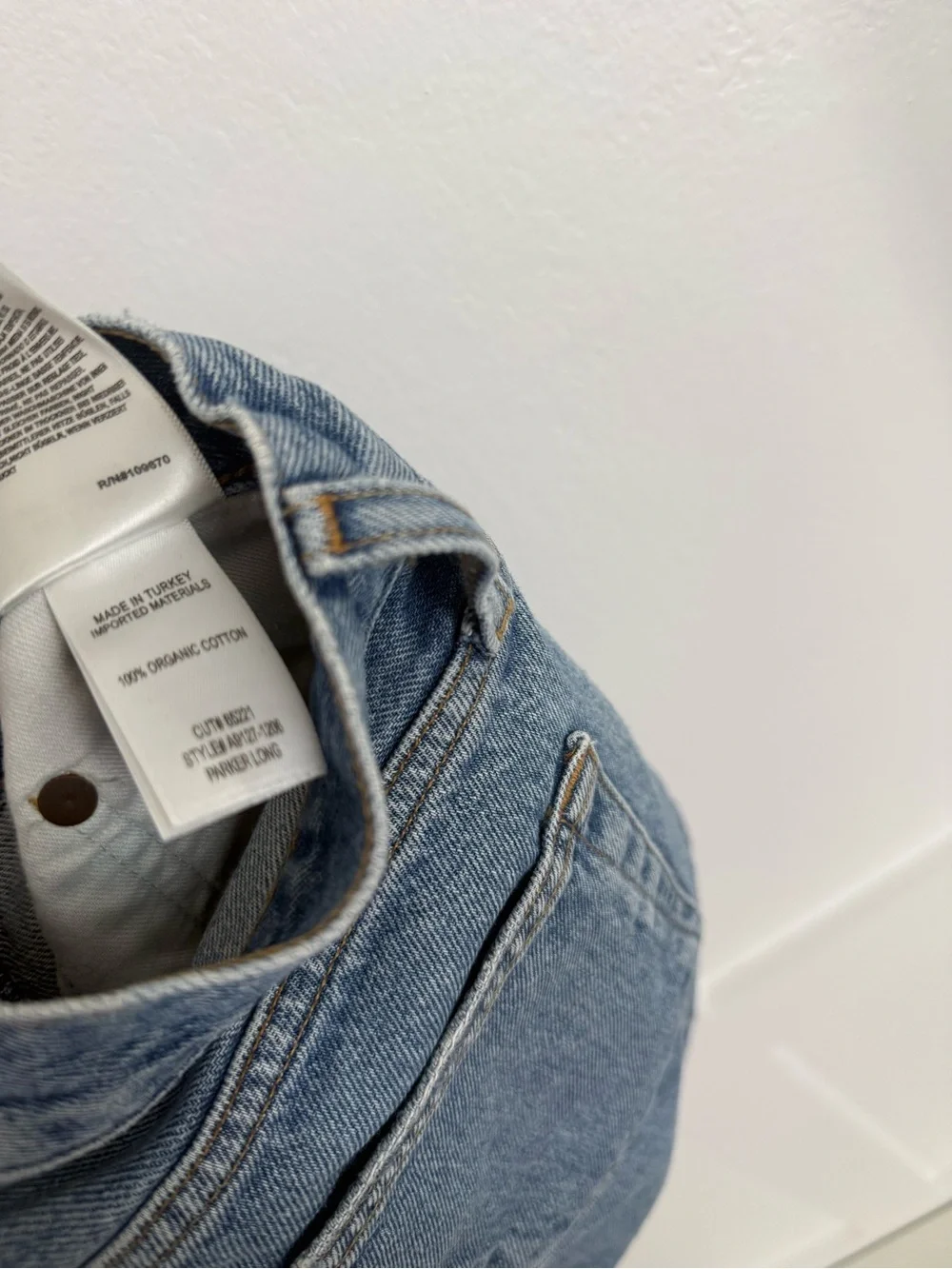 Agolde Parker Long Mid-Rise Denim Shorts